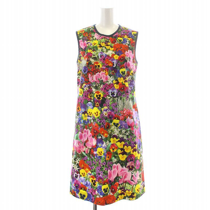 モスキーノ MOSCHINO BOUTIQUE ワンピース ミニ ノースリーブ 花 モスキーノ MOSCHINO BOUTIQUE ワンピース ミニ ノースリーブ 花