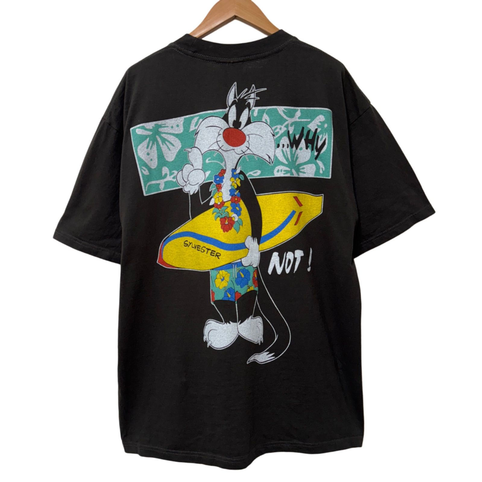 シルベスター Tシャツ XLサイズ ブラック ヘインズ Hanes