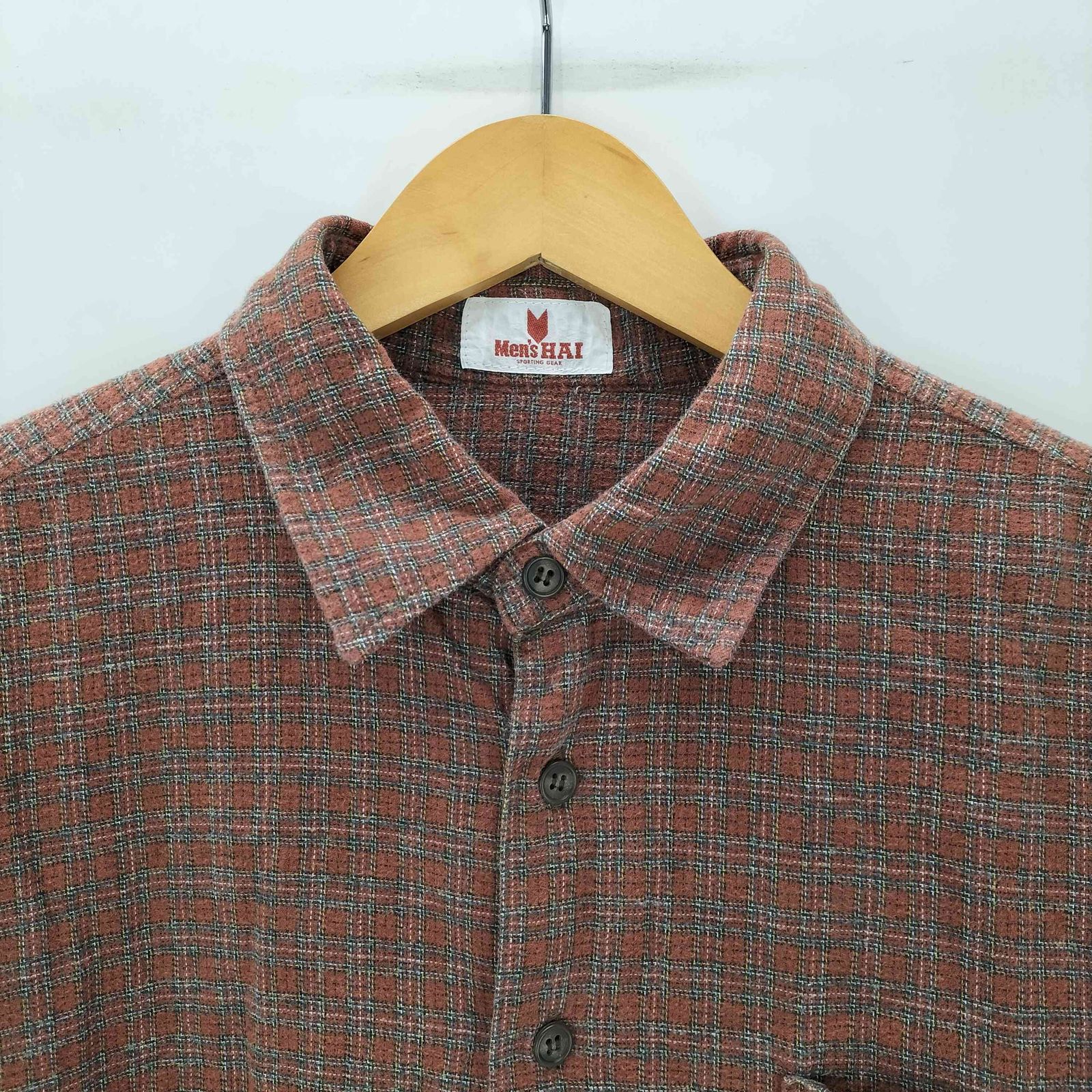 イッセイミヤケ　HAI SPORTINGGEAR シャツ 80's HAI SPORTING GEAR イッセイミヤケ ストライプシャツ