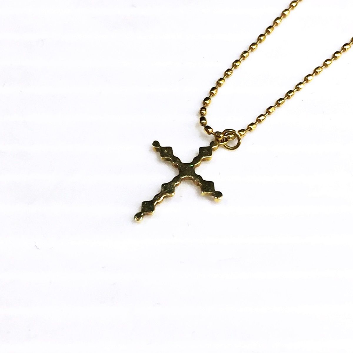 agete＊アガットゴールド クロスネックレス18K 【公式通販】