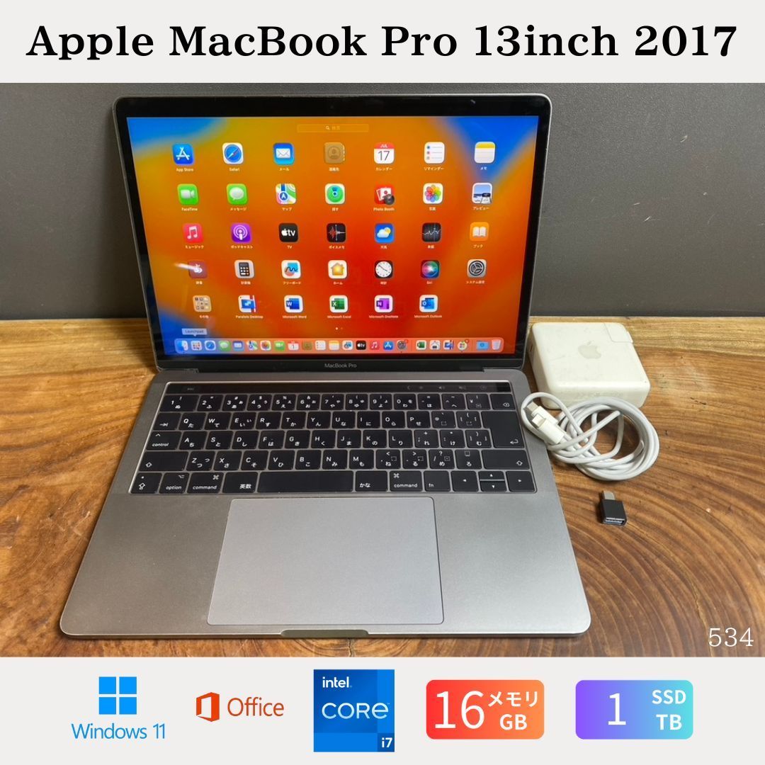 新品バッテリー］Apple MacBook Pro 13inch 2017/Core i7 3.5GHz 