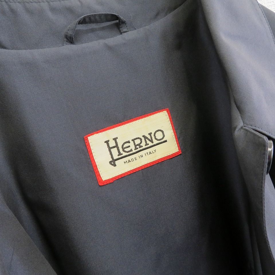 ヘルノ Herno ヴィンテージ シルク スカーフ柄 ステンカラーコート