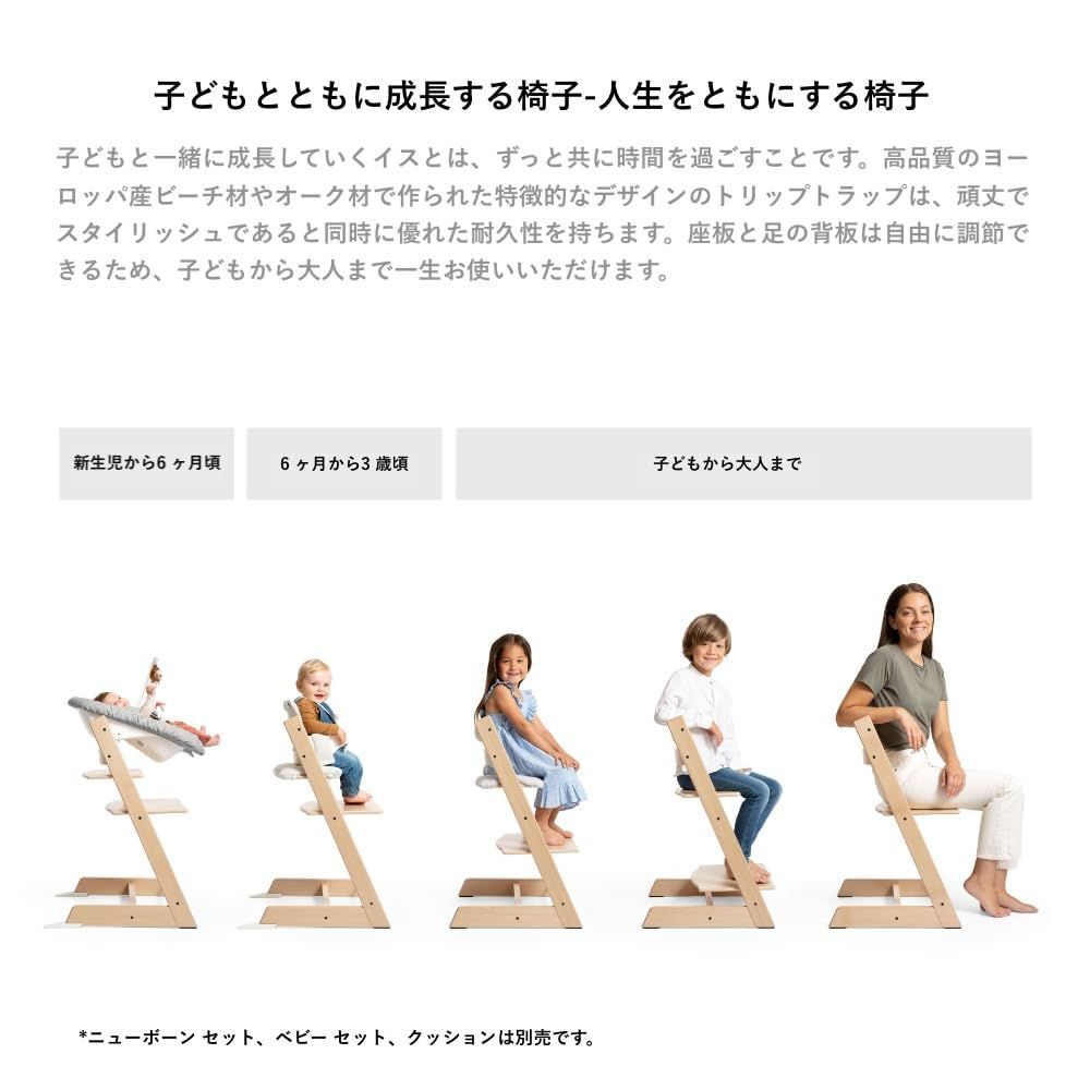 STOKKE Stokke ストッケ ベビーチェア ハイチェア 付属品 トリップトラップ 食卓 赤ちゃん 椅子 ニューボーンセット グレー