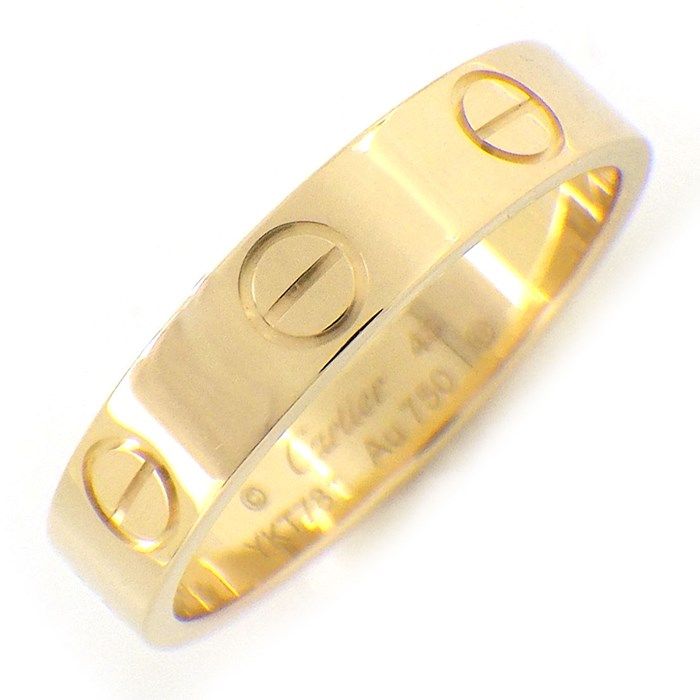 カルティエ Cartier リング ラブ スモールモデル B4085048 K18YG 8号  