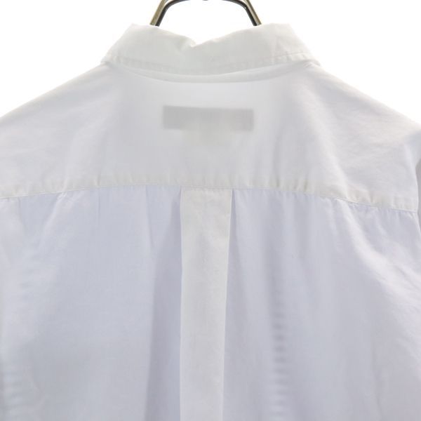 コムデギャルソンオム 2014年 長袖 ボタンダウンシャツ XS 白×青 COMME des GARCONS HOMME メンズ 【中古】  【220903】 メール便可
