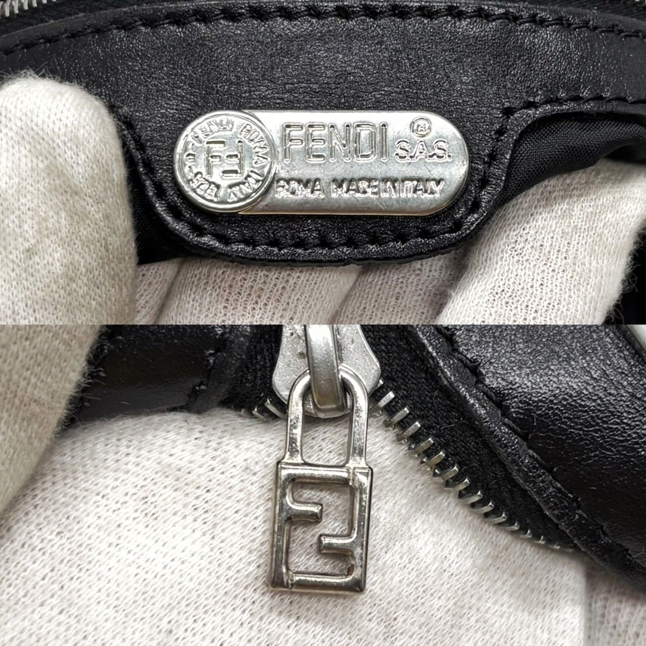 良品】 FENDI フェンディ FFロゴ ショルダーバッグ ワンショルダー 