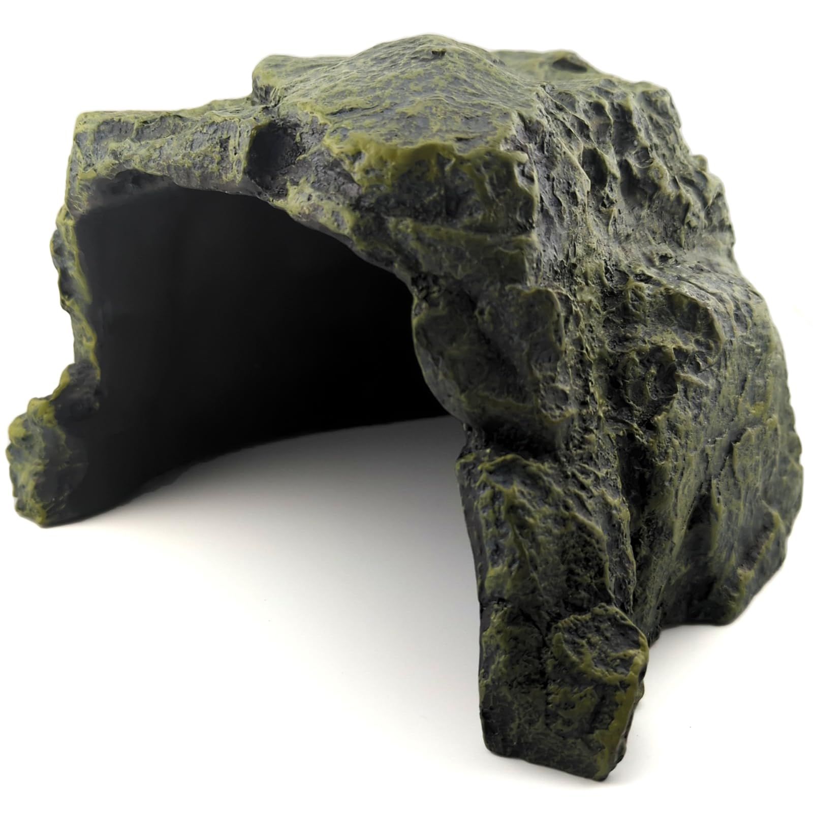 両爬工房 カーキ シェルター ヘビ 大型 特大 大きい 隠れ家 蛇の隠れ家