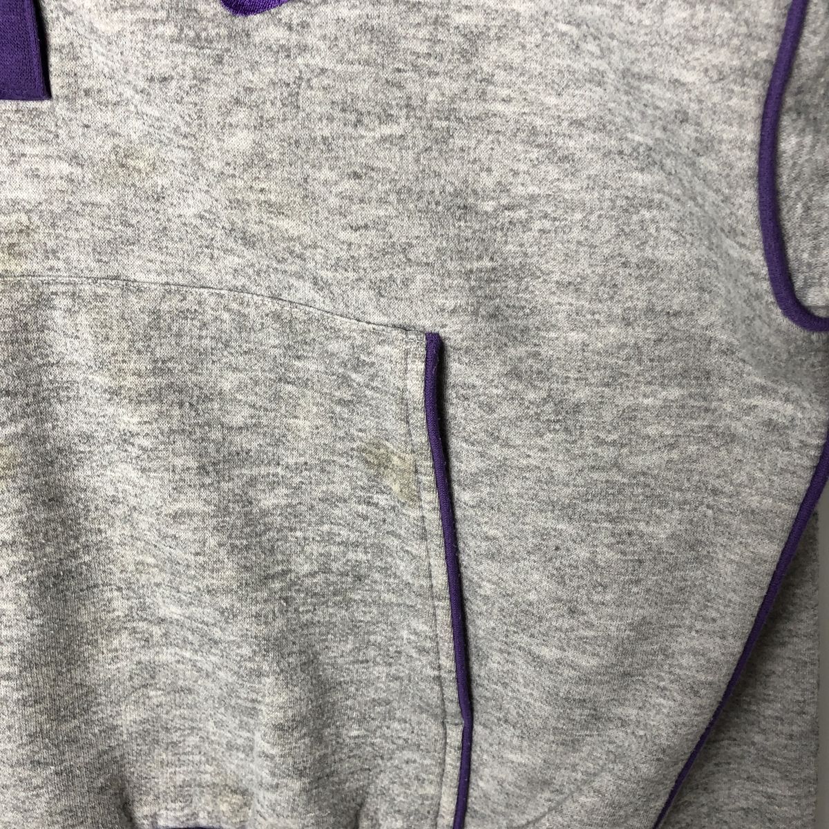 古着 80年代 ナイキ NIKE 紺タグ ハーフボタン スウェットシャツ