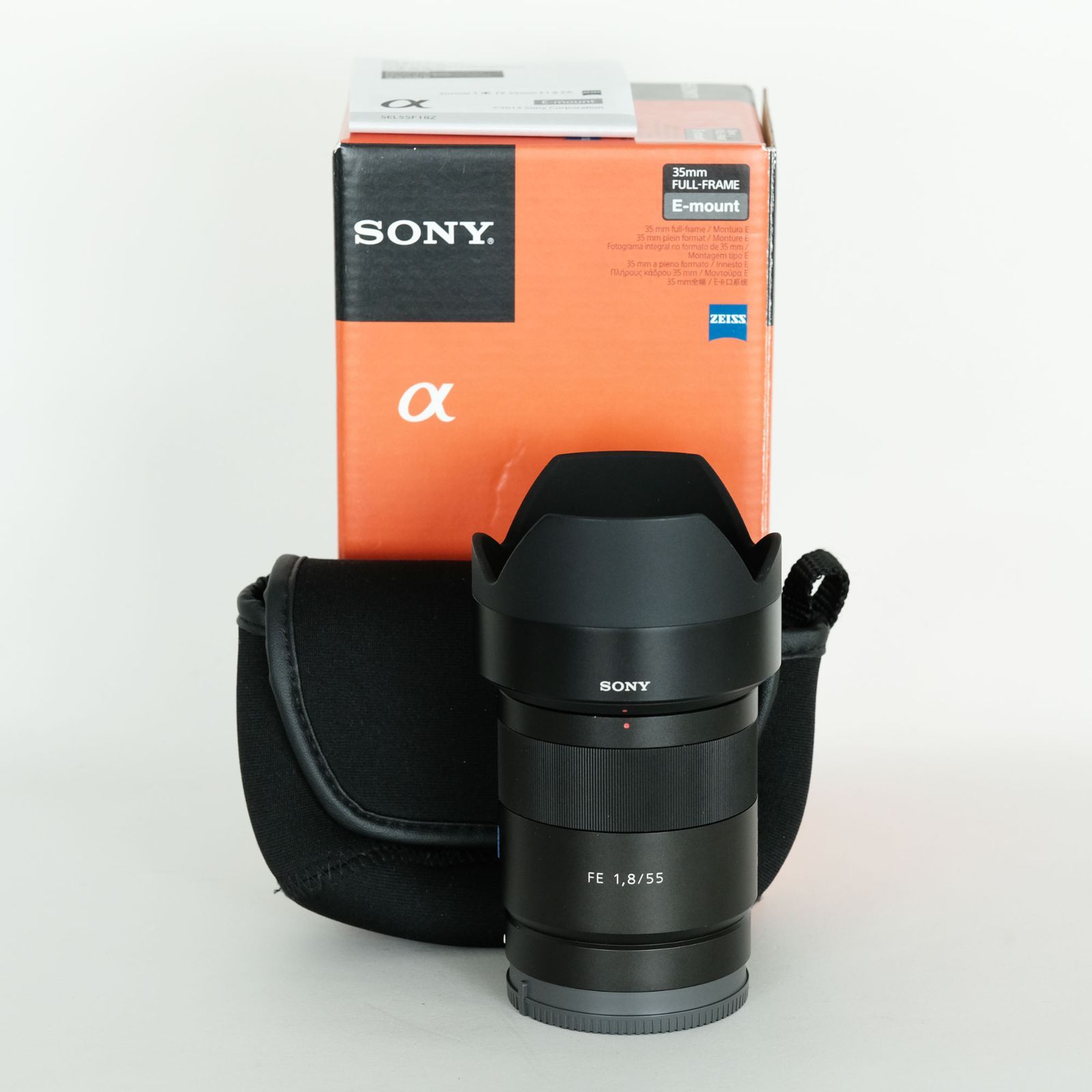 美品・純正レザーケース付き】SONY Sonnar T* FE 55mm F1.8 ZA 