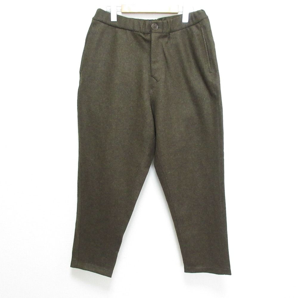 45R 定番ジャージフラノパンツ36,300円 美品 45R フォーティーファイブアール ヘリンボーン ジャージ