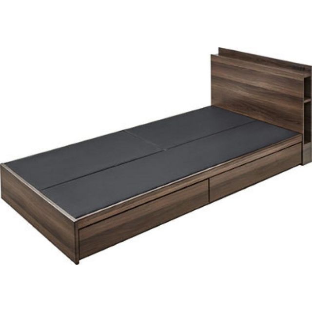 東谷 Azumaya 引き出し付ベッド ブラウン B-91S-BR 新生活 おしゃれ 模様替え 映え