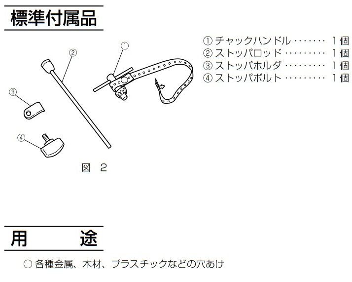 鉄工6.5mm 木工9mm