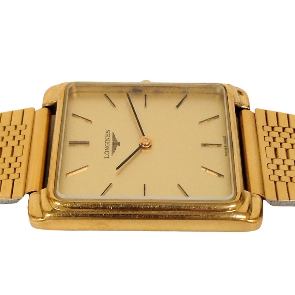 ロンジン LONGINES スクエア ゴールド文字盤 手巻き Cal.5602