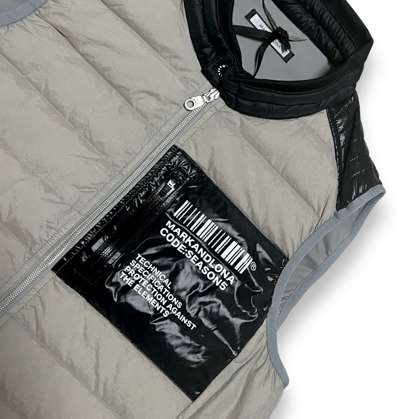 メンズ 未使用品 MARK&LONA ダウンベスト サイズ48 グレー 2021 秋冬