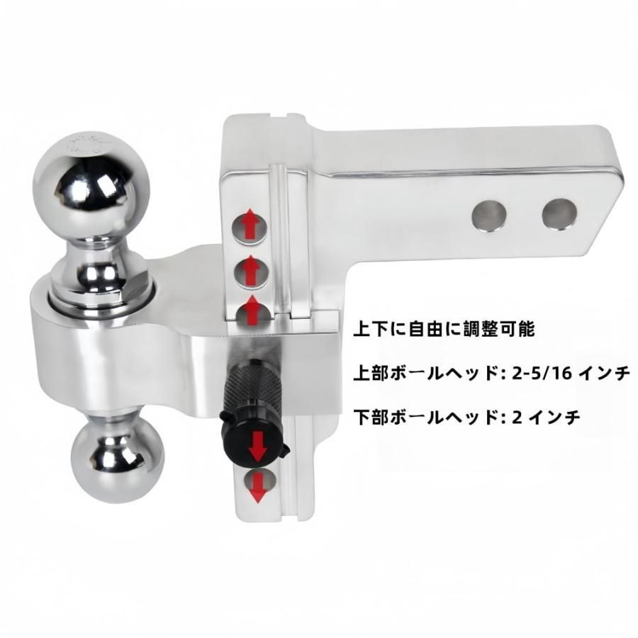 トレーラーヒッチは2インチレシーバー、6インチドロップ/ライズドロップヒッチ、12,500ポンドGTW牽引ヒッチ、2インチおよび2- ヒッチレシーバー、  調整可能な 2 インチレシーバー 6 インチドロップ/ライズドロップヒッチ 12500 ポンドボールマウント 2 調整可能な ... 調整可能な 2 インチ レシーバー 6 インチ ドロップ/ライズ ドロップヒッチ 12500 ポンド ボールマウント 2 インチ 2