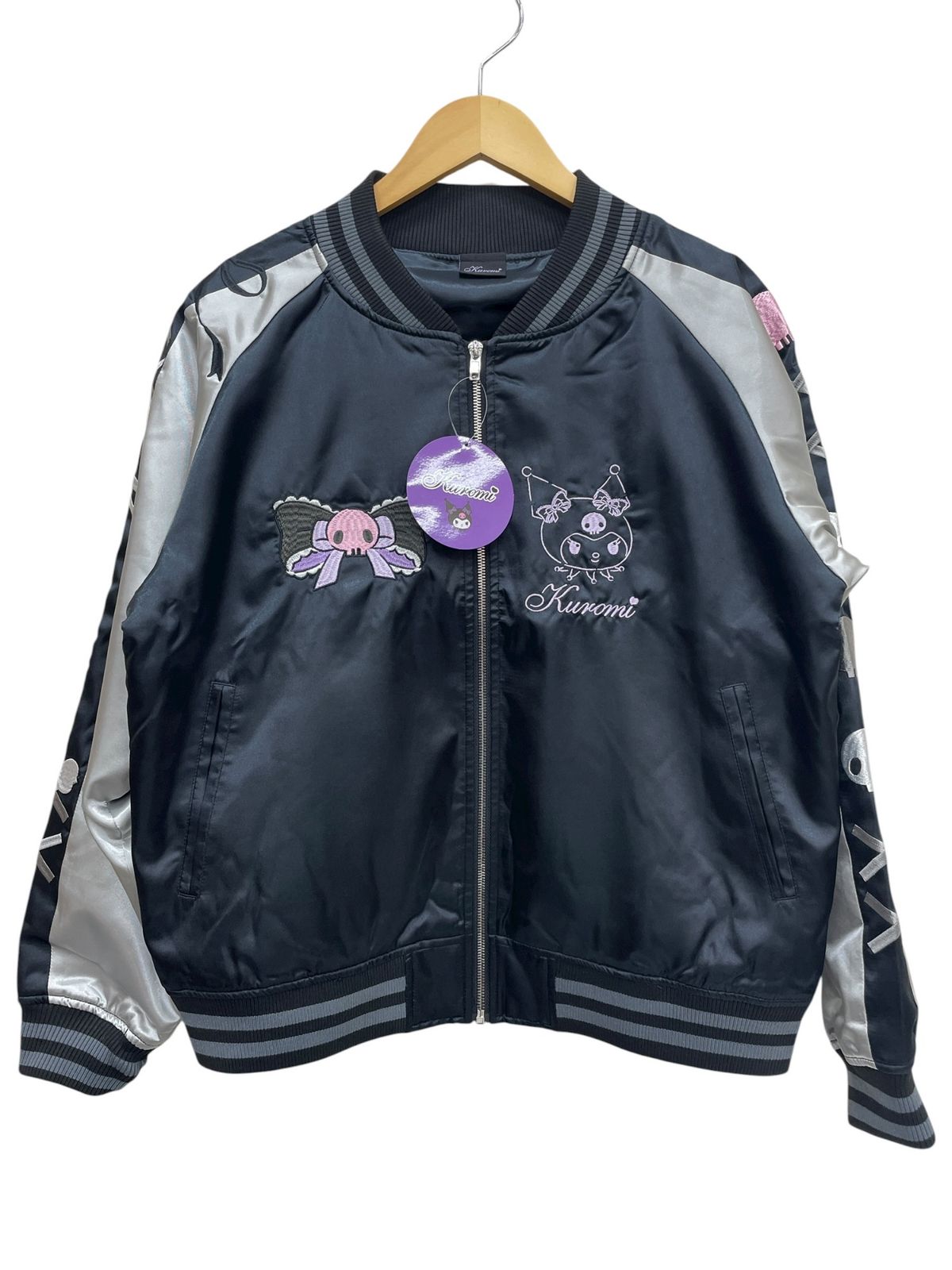 MARUSHIN 丸眞 サンリオ クロミ レースブラック スカジャン 3825013900 L レディース 045