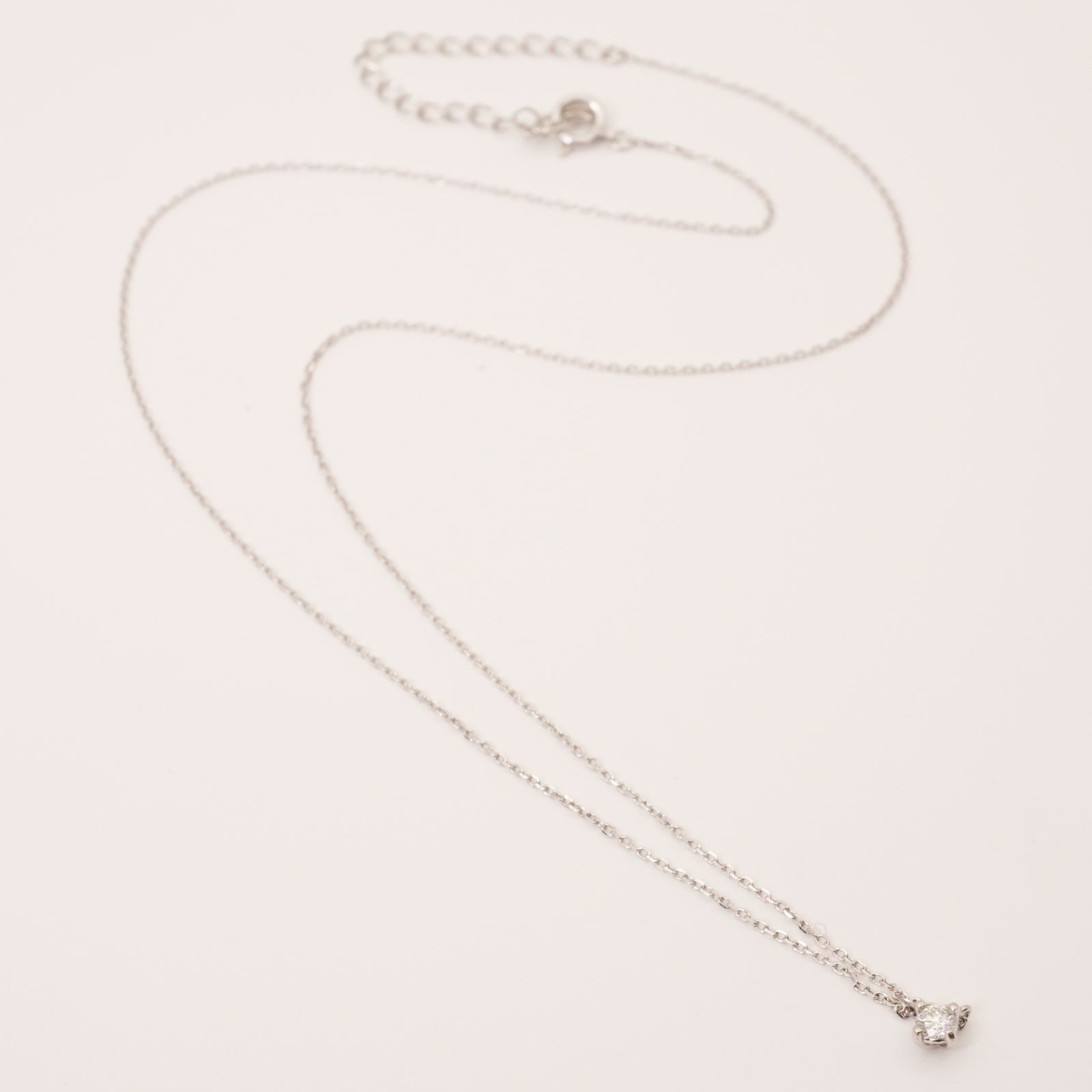 スタージュエリー ダイヤ プラチナ ネックレス 0.08ct/24-4078
