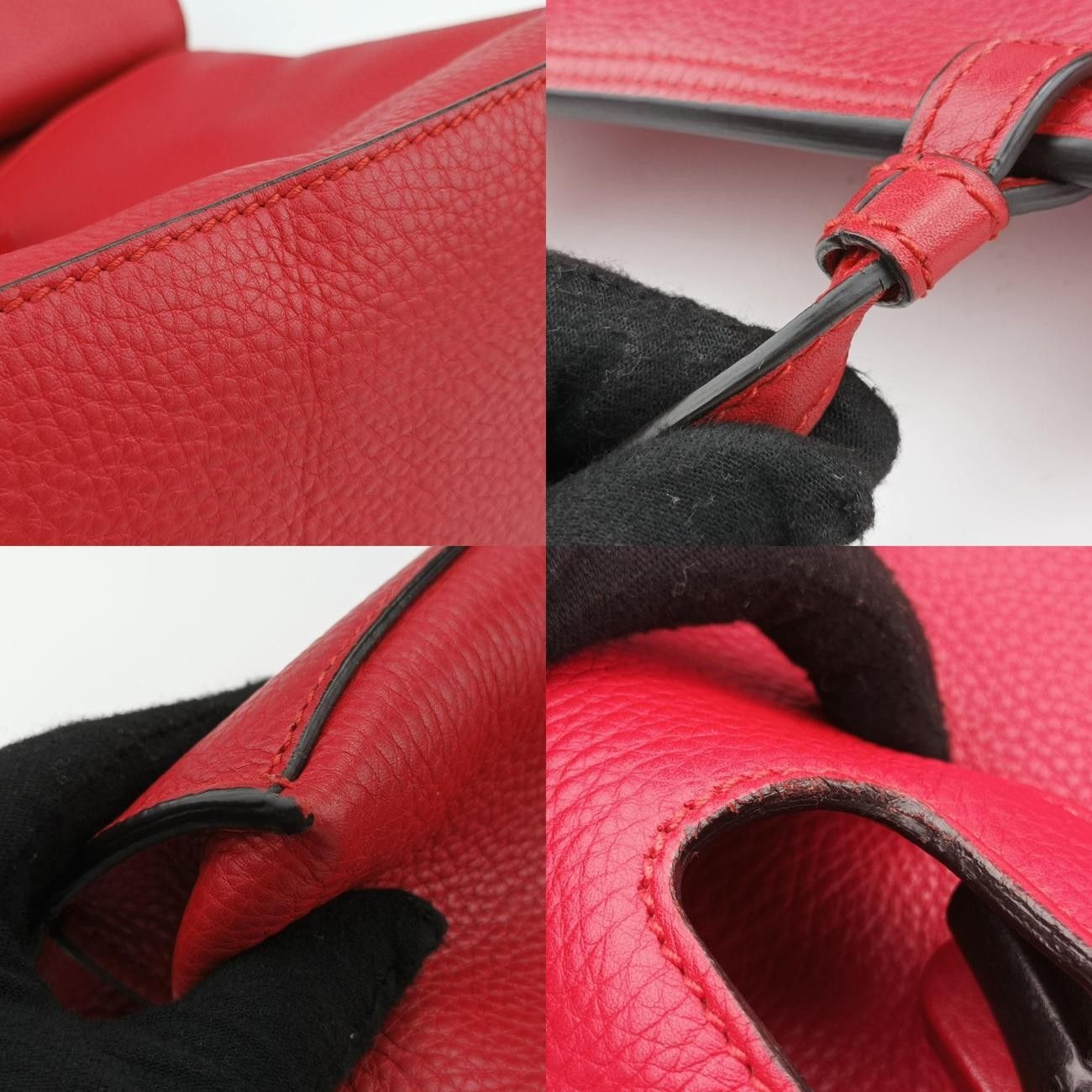 グッチGucciバンブーデイリーレッドレザー392013H018340324