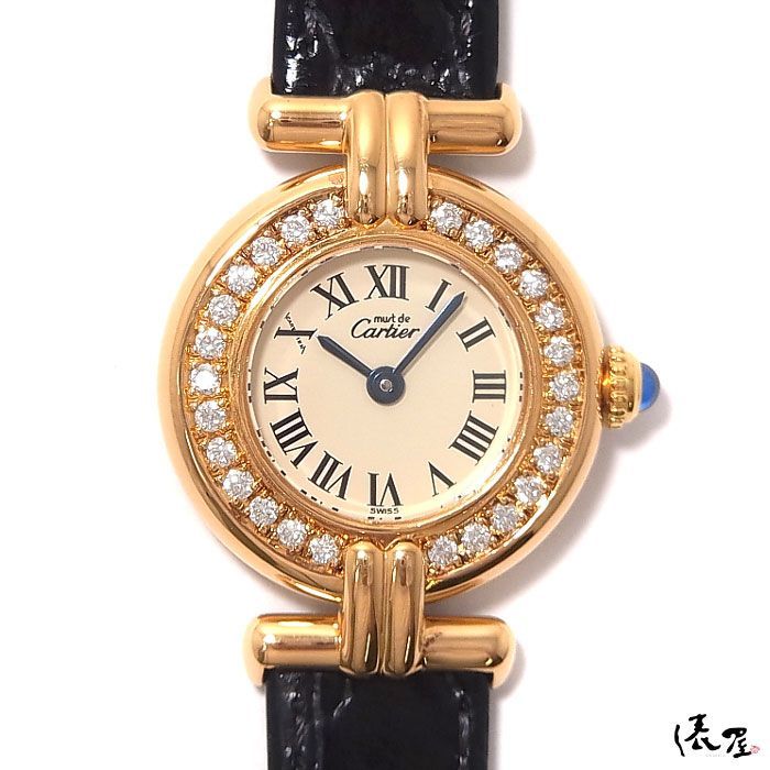 CARTIER マストコリゼ クォーツ ゴールド 腕時計 ヴィンテージ 不動 CARTIER【1980年代】マストコリゼ|ヴィンテージウォッチ専門店