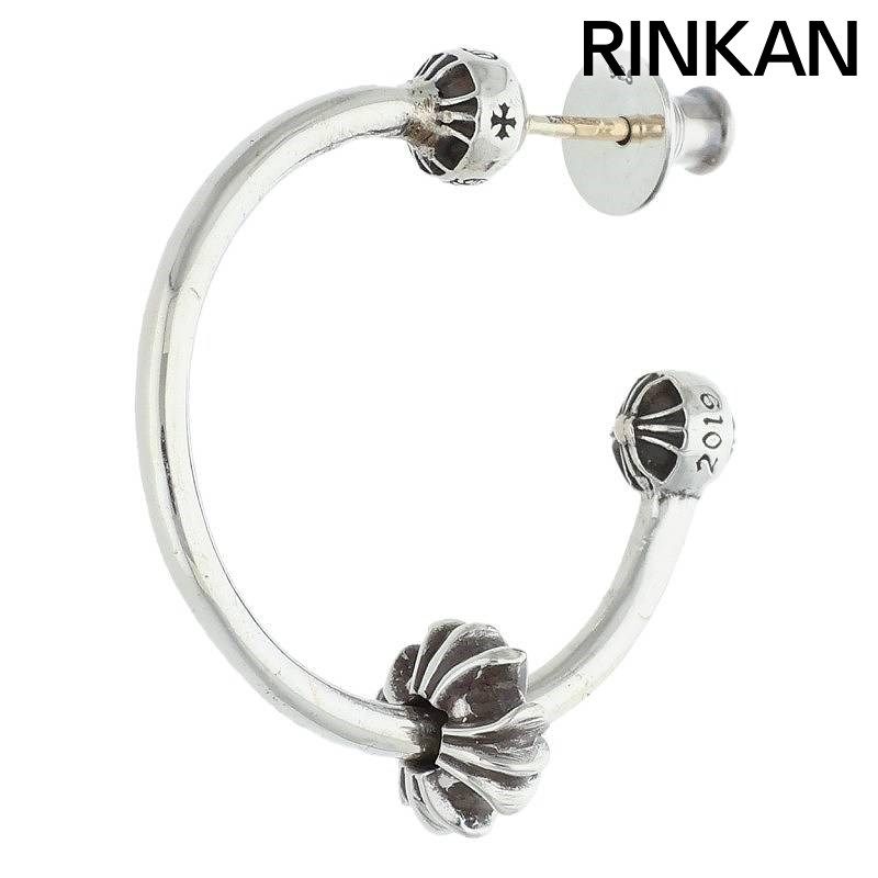 クロムハーツ SPINNER HOOP MINI シルバーピアス メンズ
