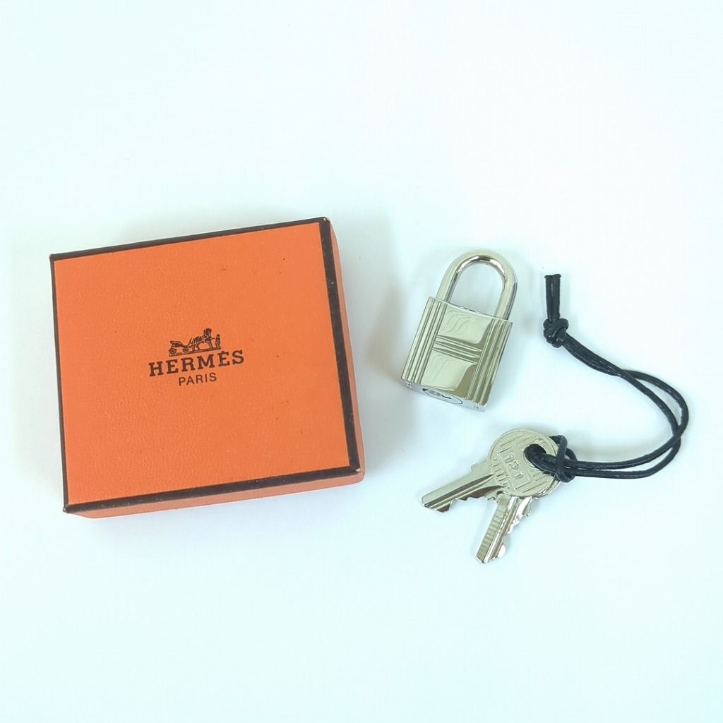 HERMES エルメス シルバー カデナ 南京錠 パドロック 鍵 No.121