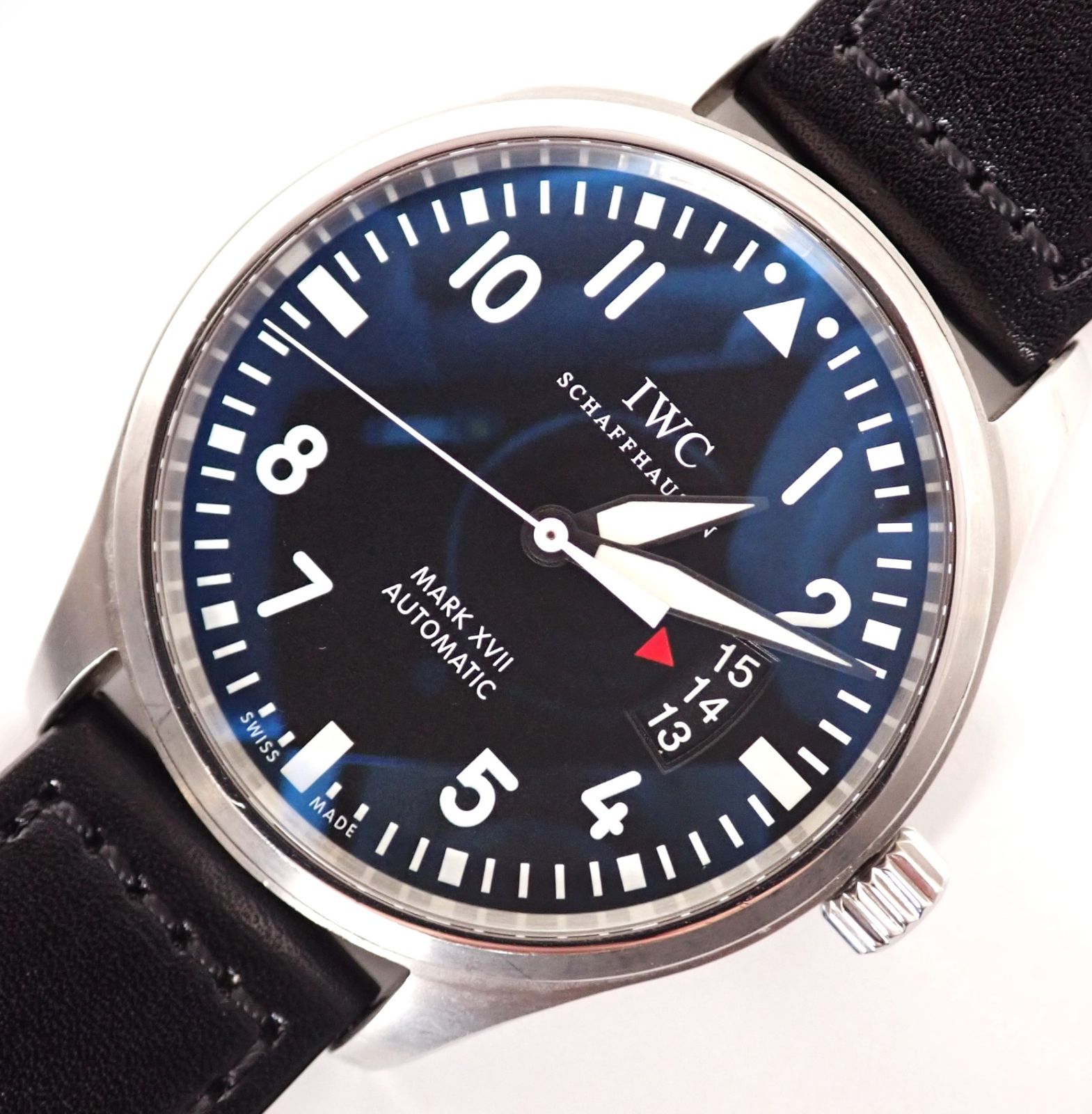 定価66万円 IWC インター マークXVⅡ マーク17 IW326501 自動巻 メンズ 時計 黒文字盤 525-3