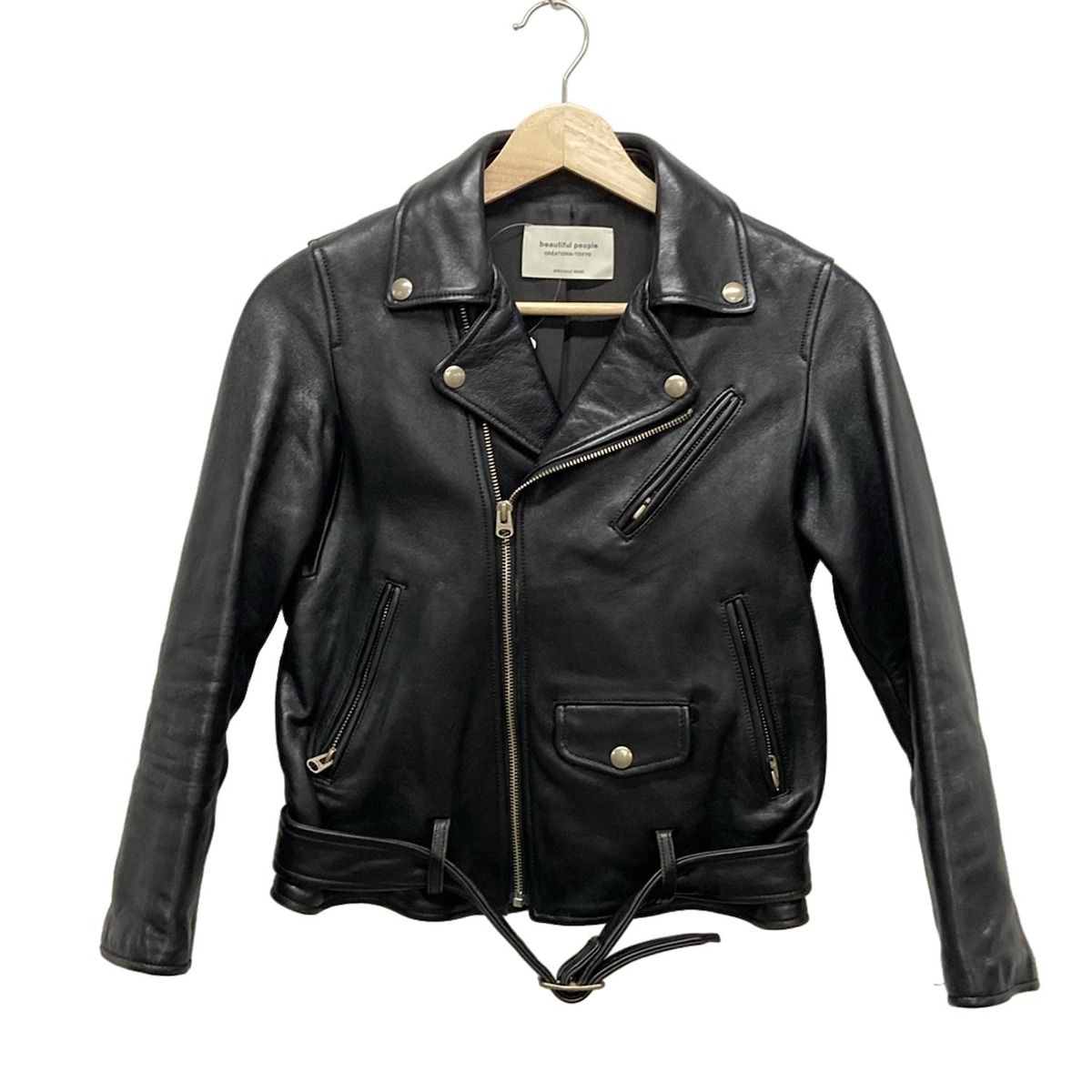 beautifulpeople ビューティフルピープル ライダースジャケット サイズ140 レディース - 黒 長袖 オールシーズン