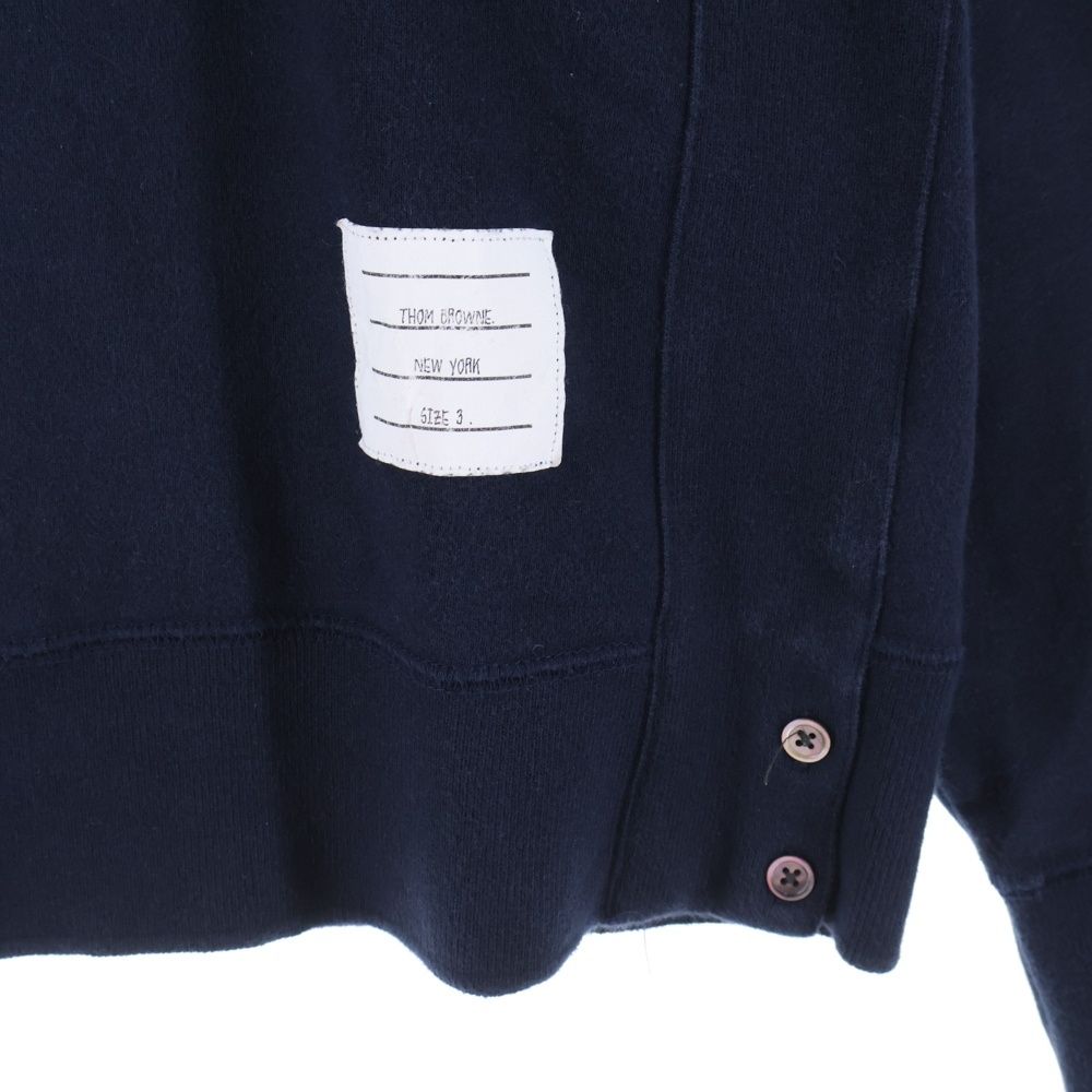 THOM BROWNE トレーナー スウェット ネイビー 七分袖 S THOM BROWNE