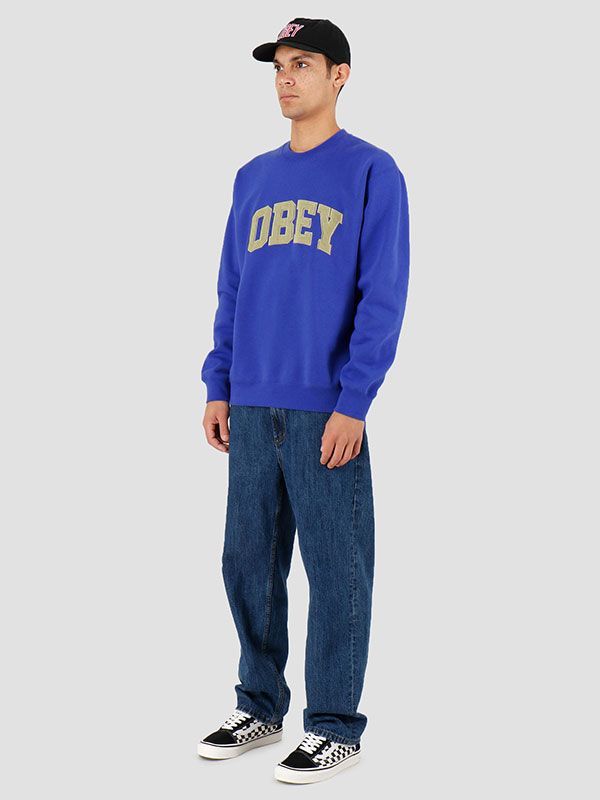 OBEY (オベイ) トレーナー スウェット Uni Crew Blue - メルカリ