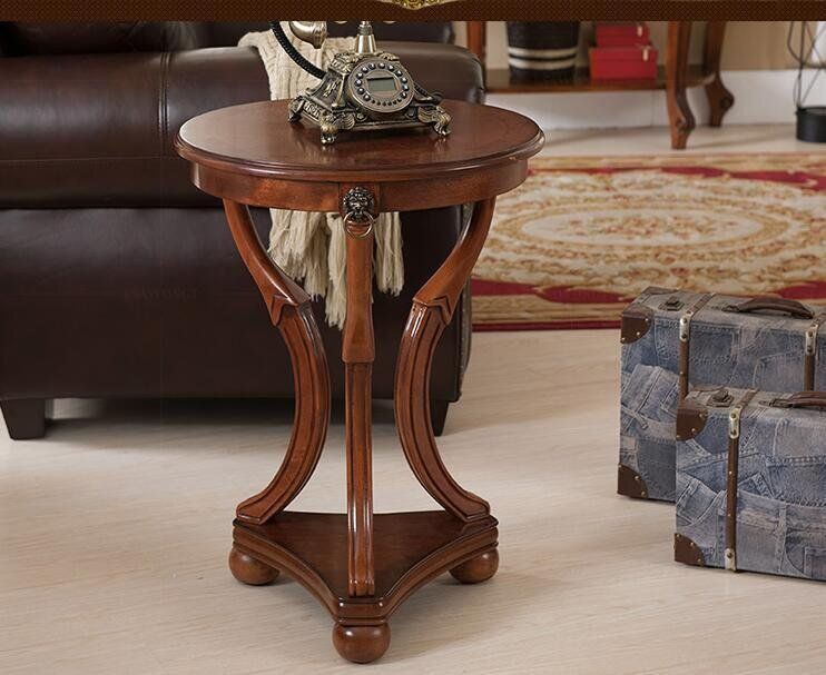 高品質 家具 木制 アンティーク調デザイン 電話台 テーブル 花台リビング 玄関テーブル サイドテーブル