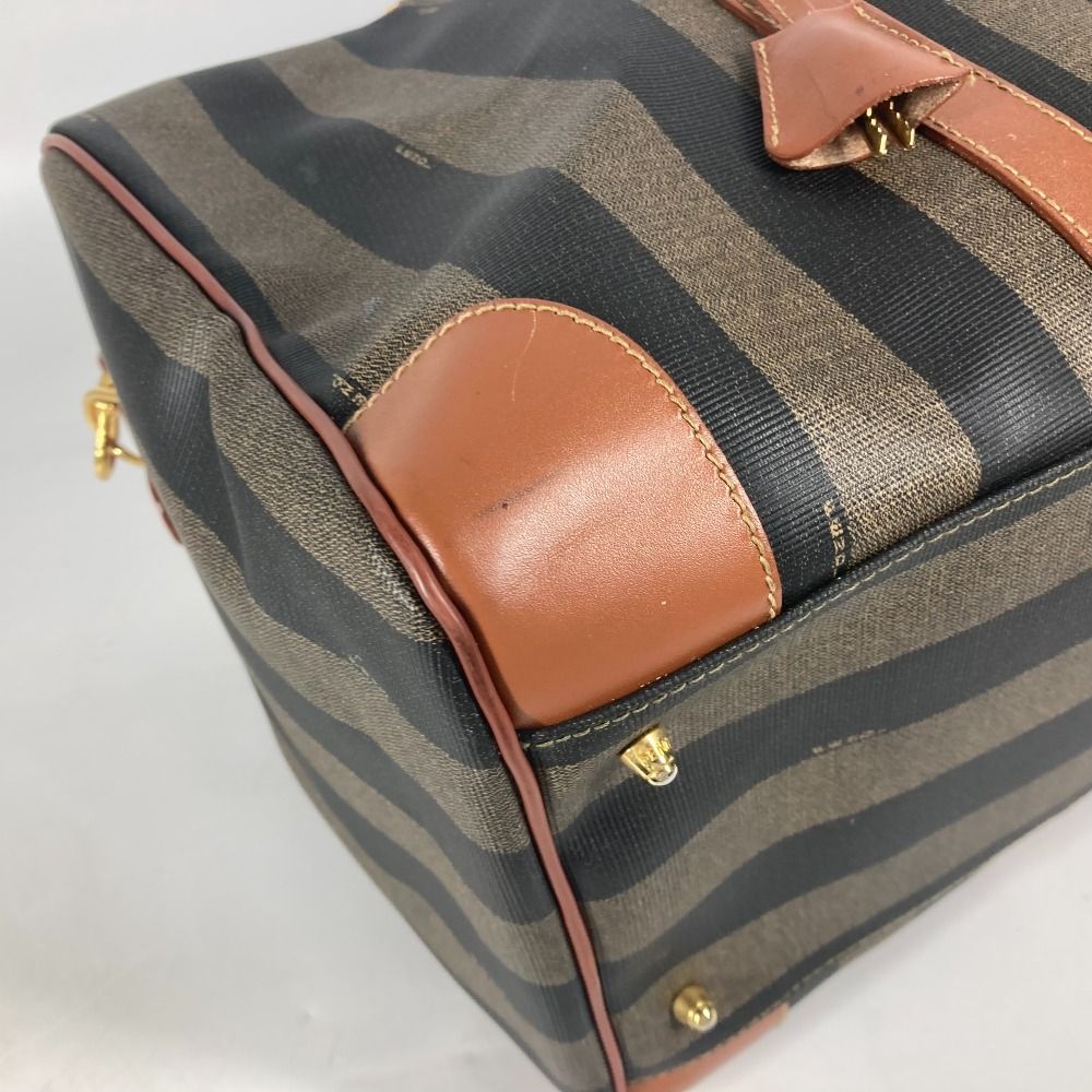 FENDI フェンディ ボストンバッグ ペカン PVC/レザー - メルカリ