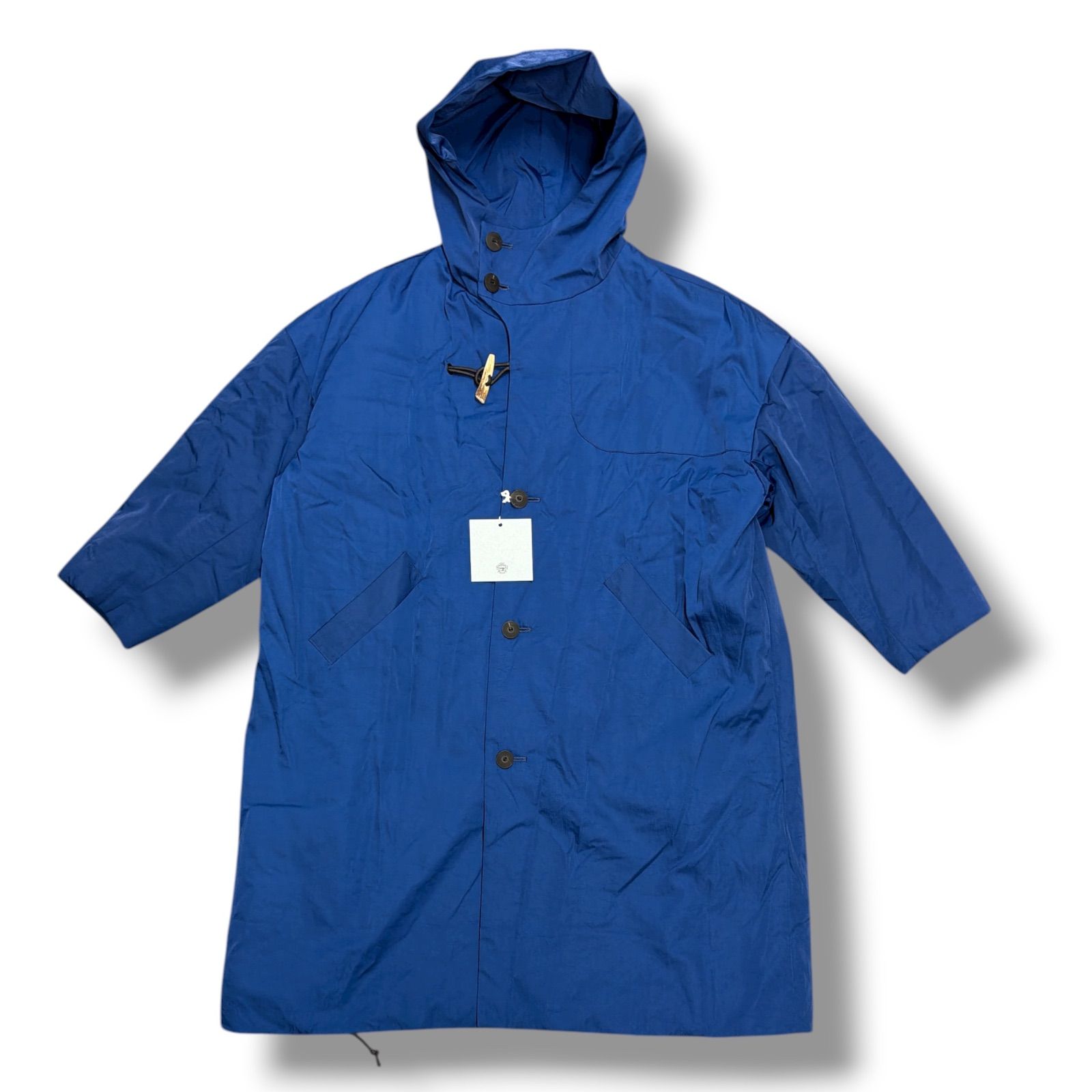 参考上代53900円 ♥品 Dulcamara 24AW ヴィンテージNYパデッドダッフルロングCT ダッフルコートドゥルカマラ D224-C445 ブルー 0 95421A5