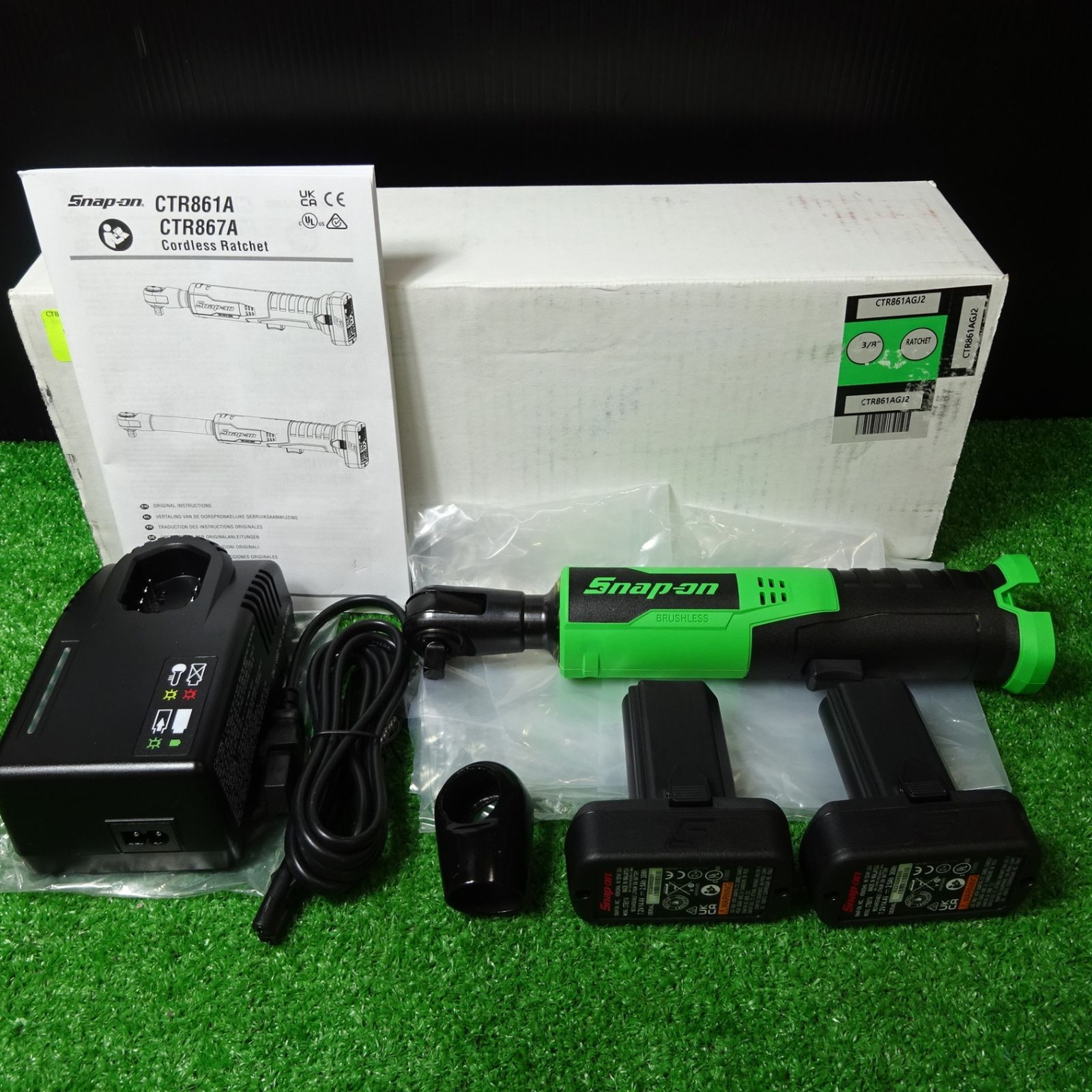 スナップオン|Snap-on 3|8sq 14.4Vコードレスラチェット CTR861AGJ2 フルセット 岩槻店