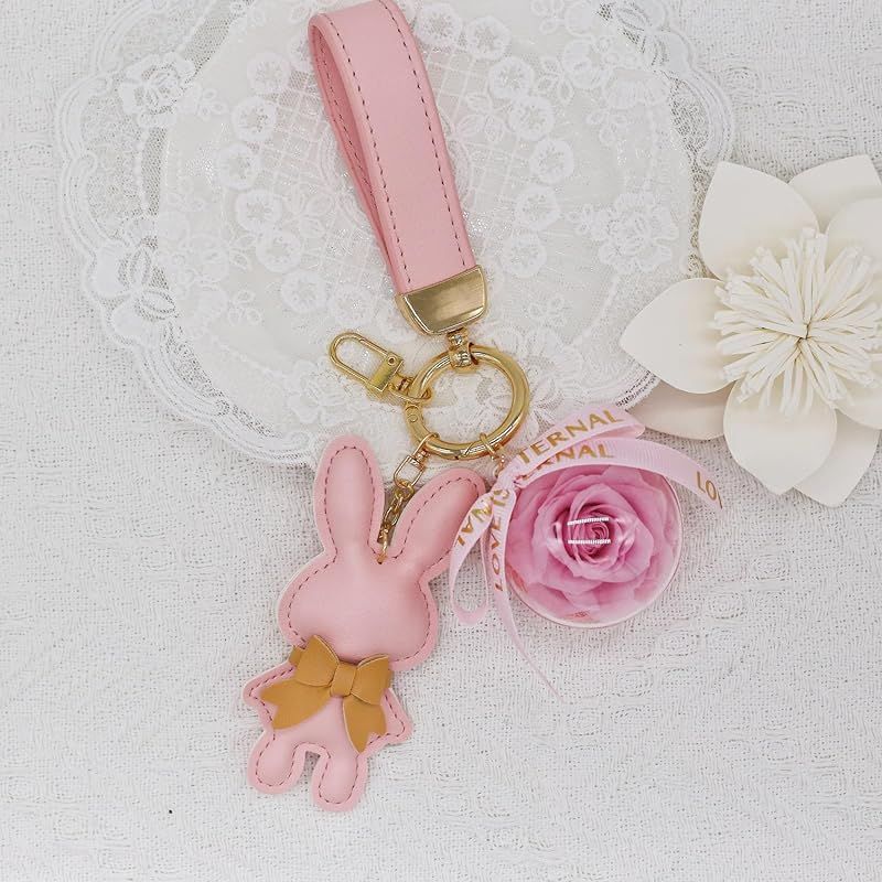 ROSE ISLAND] プリザーブドフラワー キーホルダープレゼント