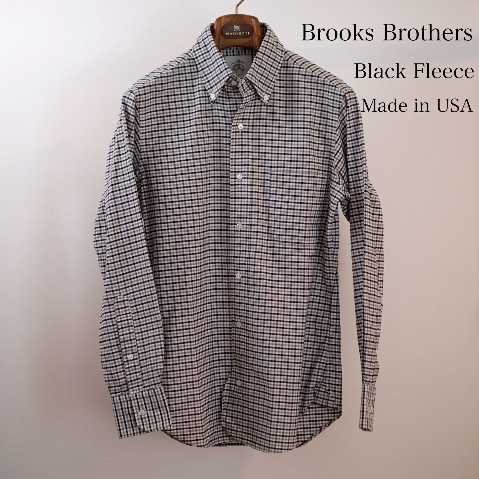 Brooks Brothers Black Fleece ギンガムチェック ボタンダウンシャツ アメリカ製