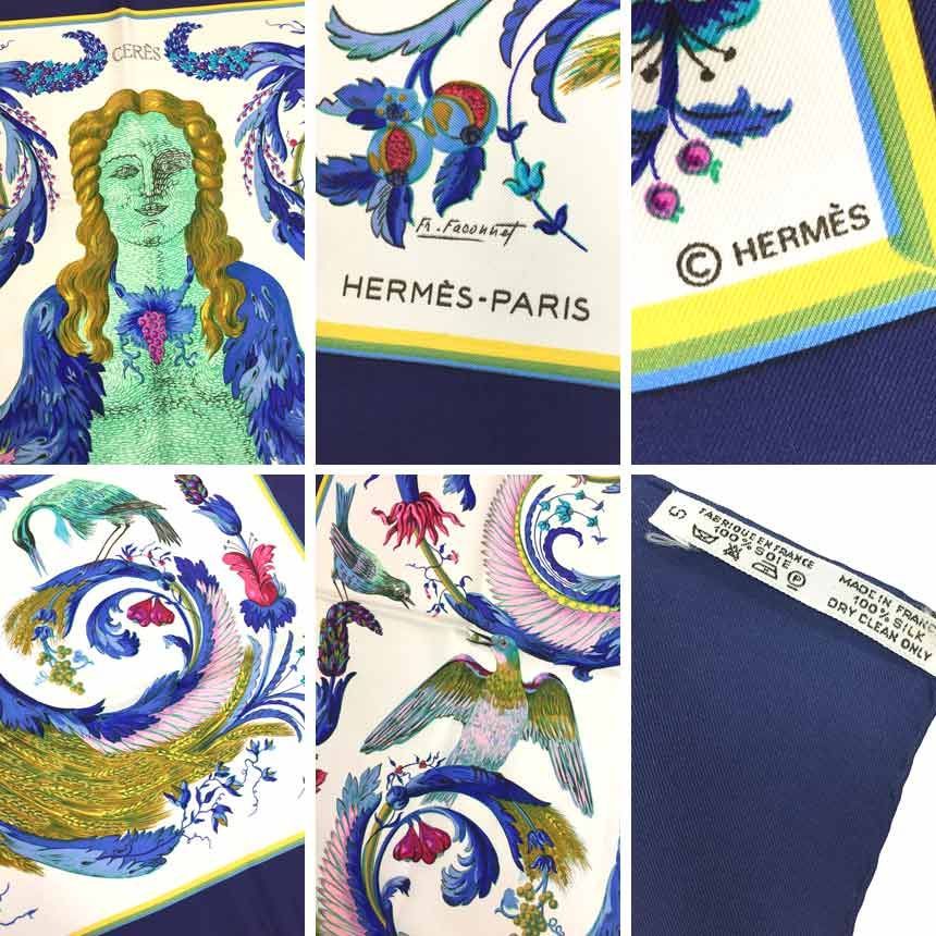 HERMES エルメス スカーフ カレ90 女神ケレス aq7554 - ブランド＆着物