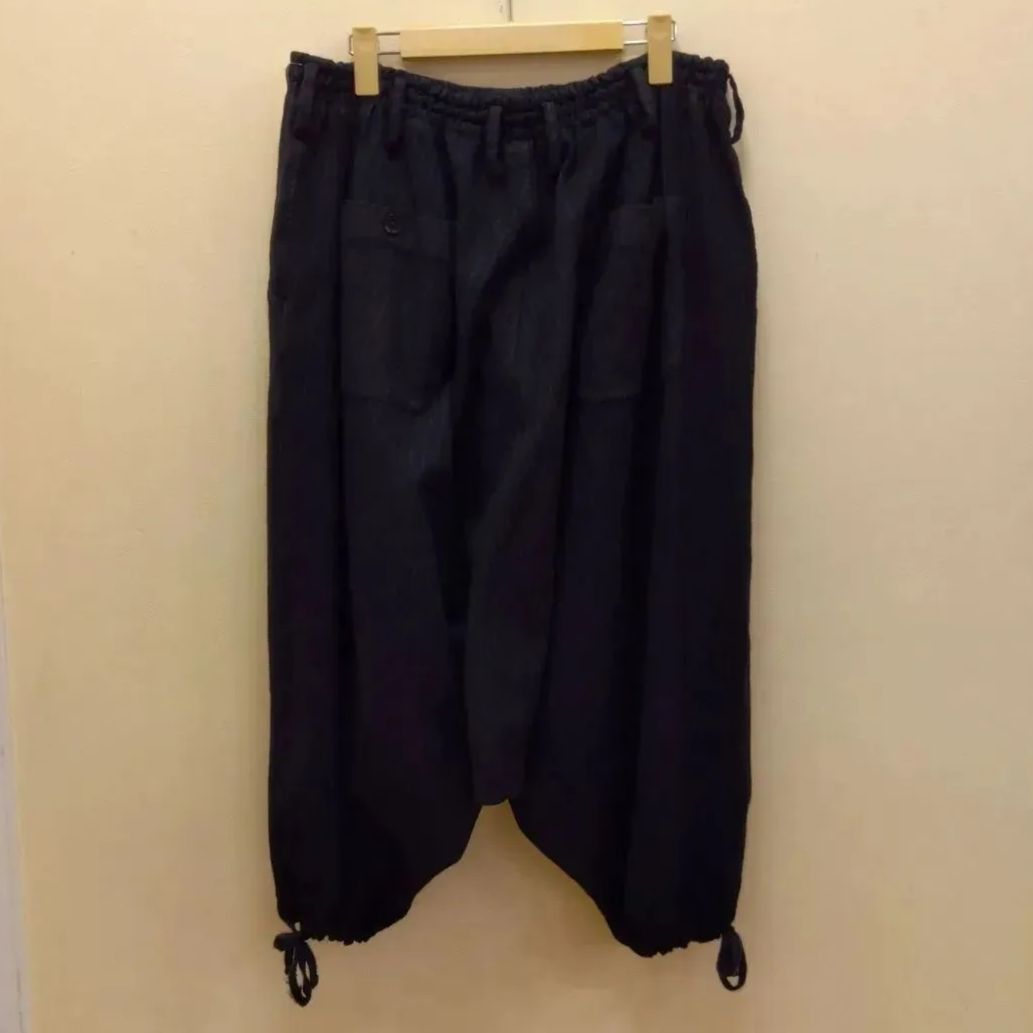 M14 S'yte サイト ﾖｳｼﾞﾔﾏﾓﾄ サルエルパンツ ブラック ストライプ