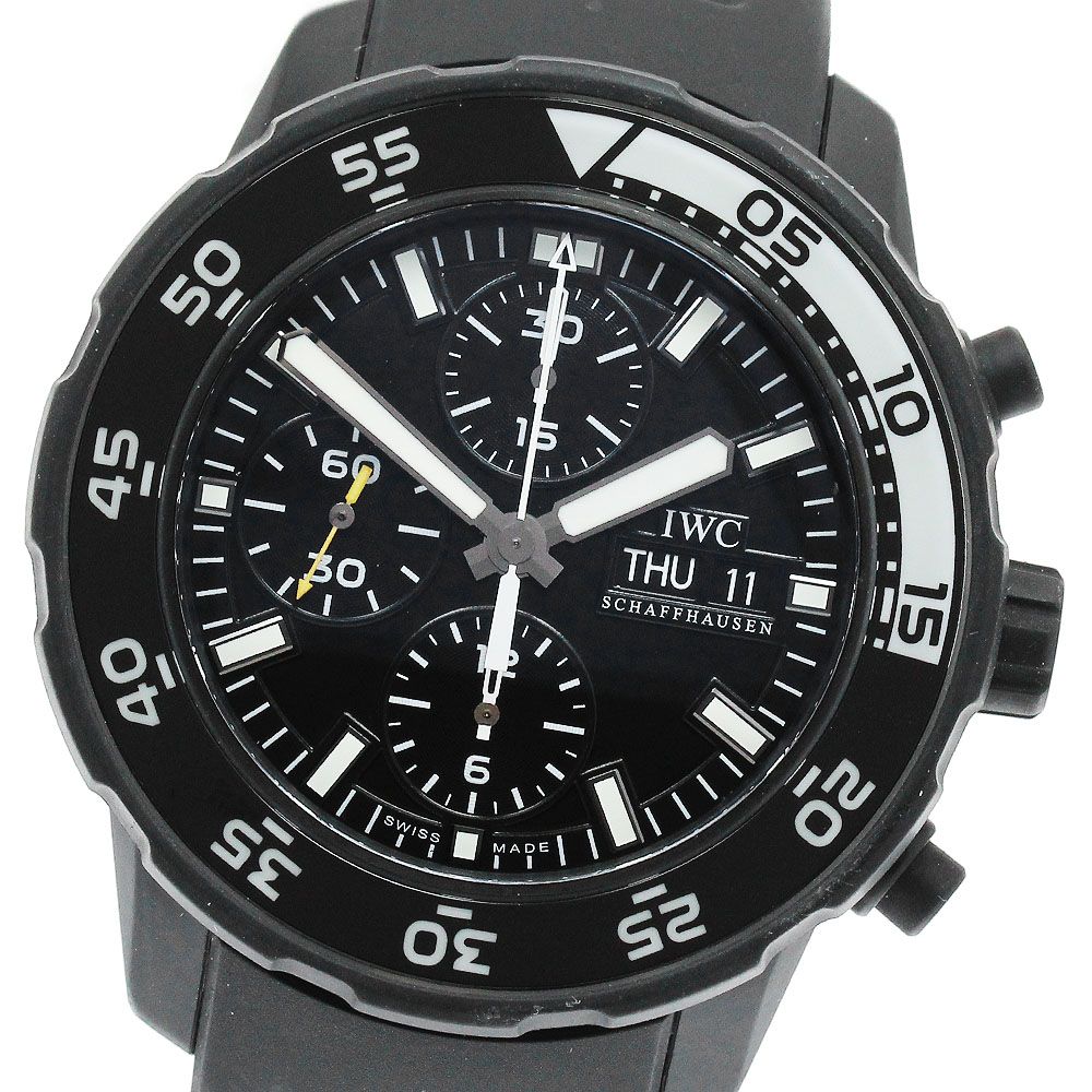 IWC IWC SCHAFFHAUSEN IW376705 アクアタイマー ガラパゴス アイランド デイデイト クロノグラフ 自動巻き メンズ 保証書付き_887887
