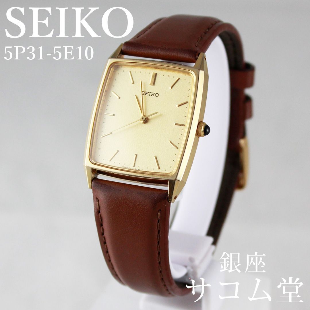 中古 】 セイコー SEIKO 5P31-5E10 メンズ腕時計 クォーツ