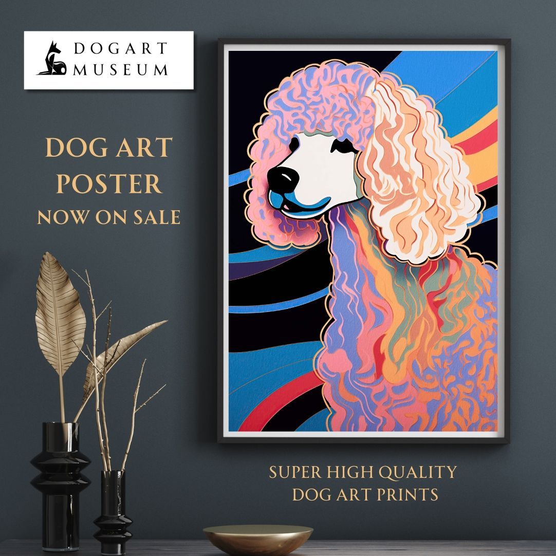 ワンダフルライフ - トイプードル犬 No.9】ジークレー版画＊名入れOK