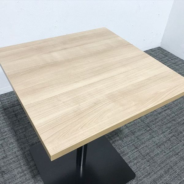 ミーティングテーブル 完成品 角テーブル レシル カフェテーブル W600 ナチュラル