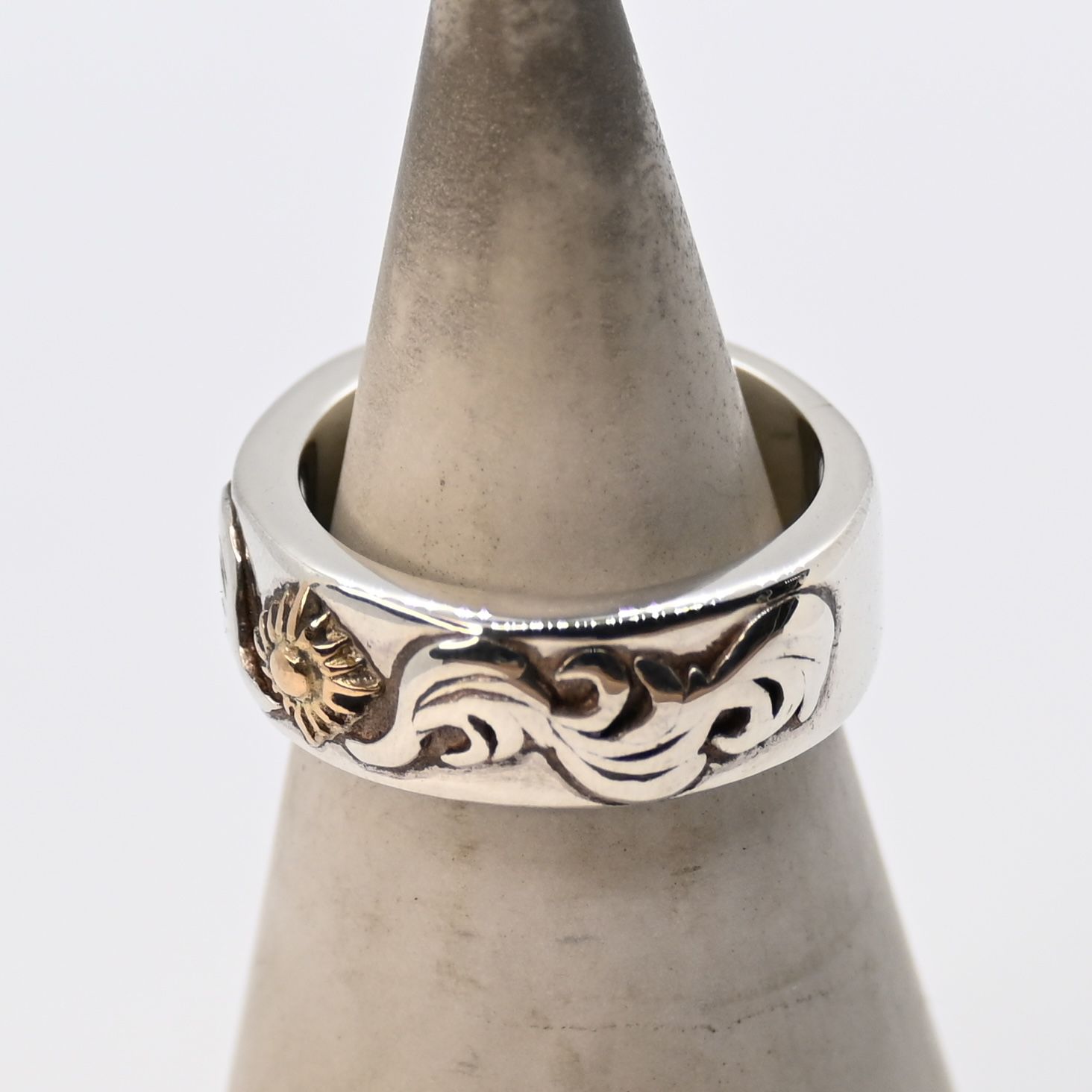 研磨済】ARIZONA FREEDOM K18 シルバー925 リング 10.5号 silver 925