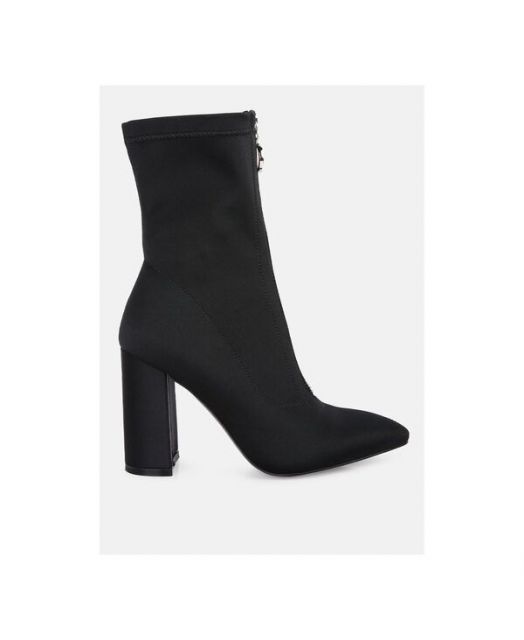 【送料無料】 ロンドンラグ レディース ブーツ・レインブーツ シューズ bobbettes block heeled microfiber boot Black