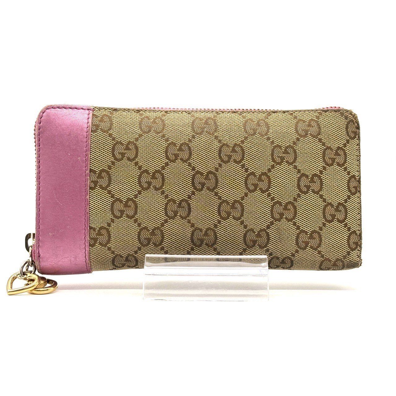 ときめく洗練ピンク✨】 GUCCI グッチ 長財布 GGキャンバス