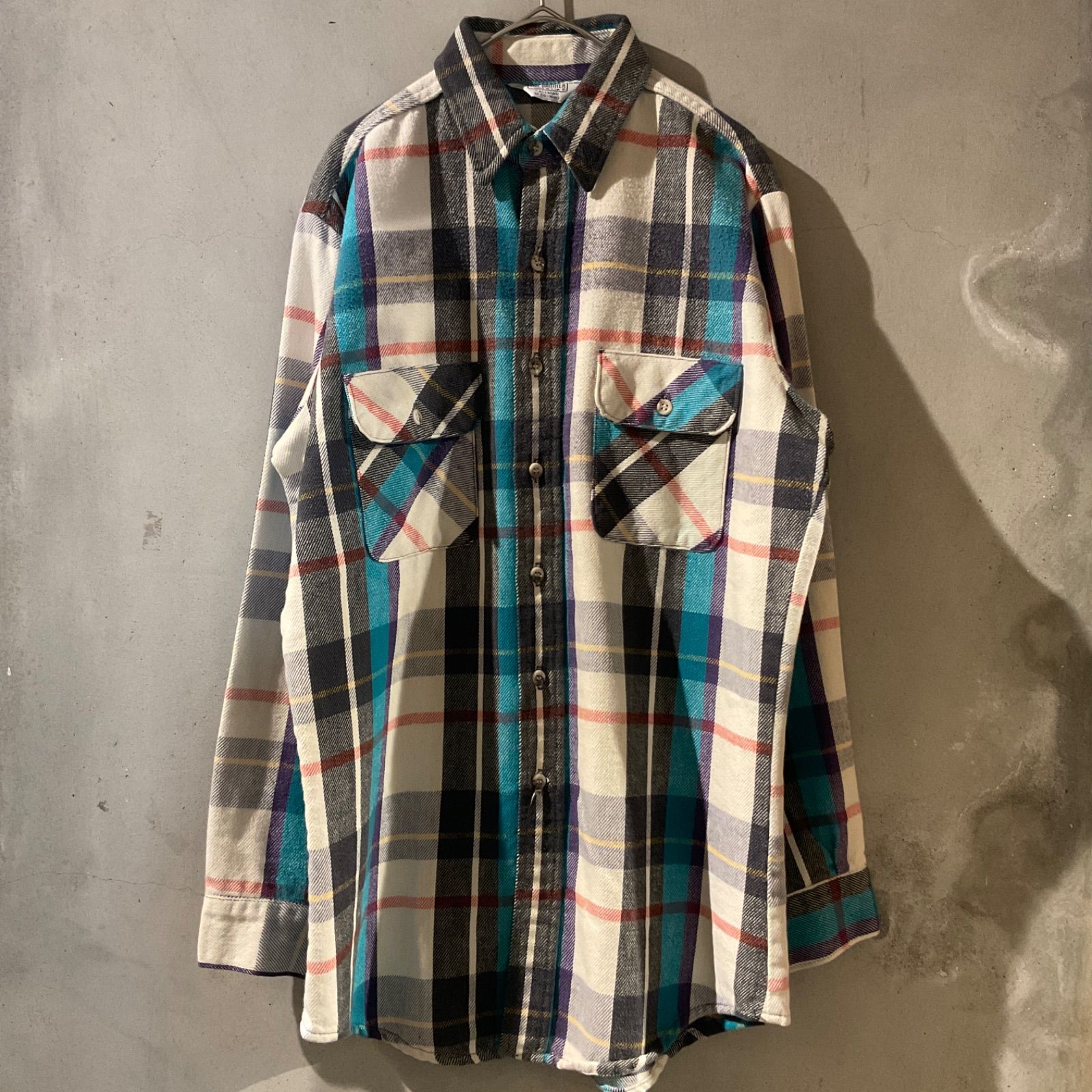 ︎ 70 80’s FIVEBROTHER Flannel shirt ︎