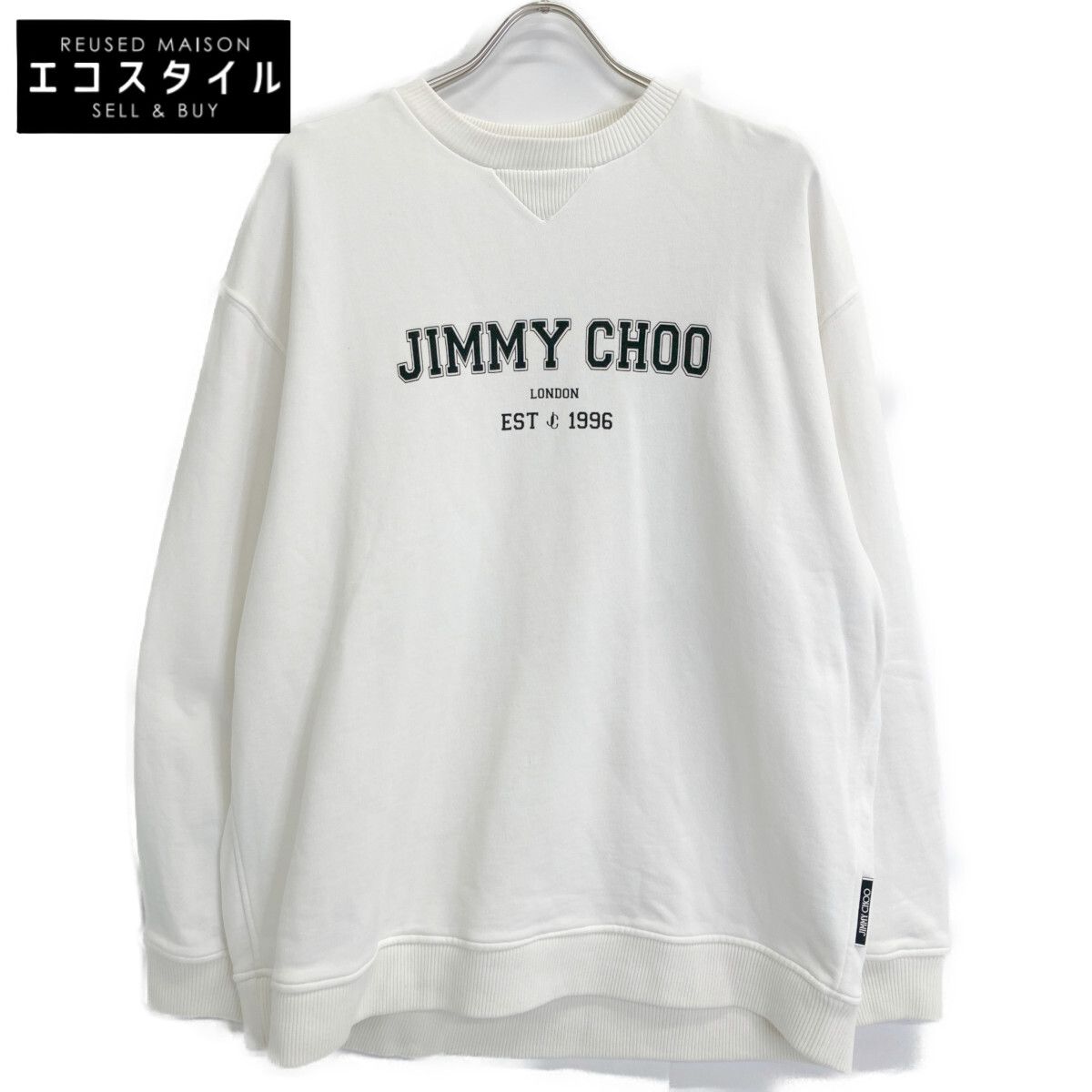 JIMMY CHOO ジミーチュウ J000142175 ﾎﾜｲﾄ ｶﾚｯｼﾞﾛｺﾞ ｸﾙｰﾈｯｸｽｳｪｯﾄ