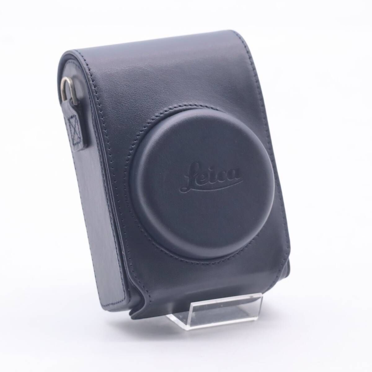 Leica C-LUX用レザーケース ブルー 18846 ストラップ付