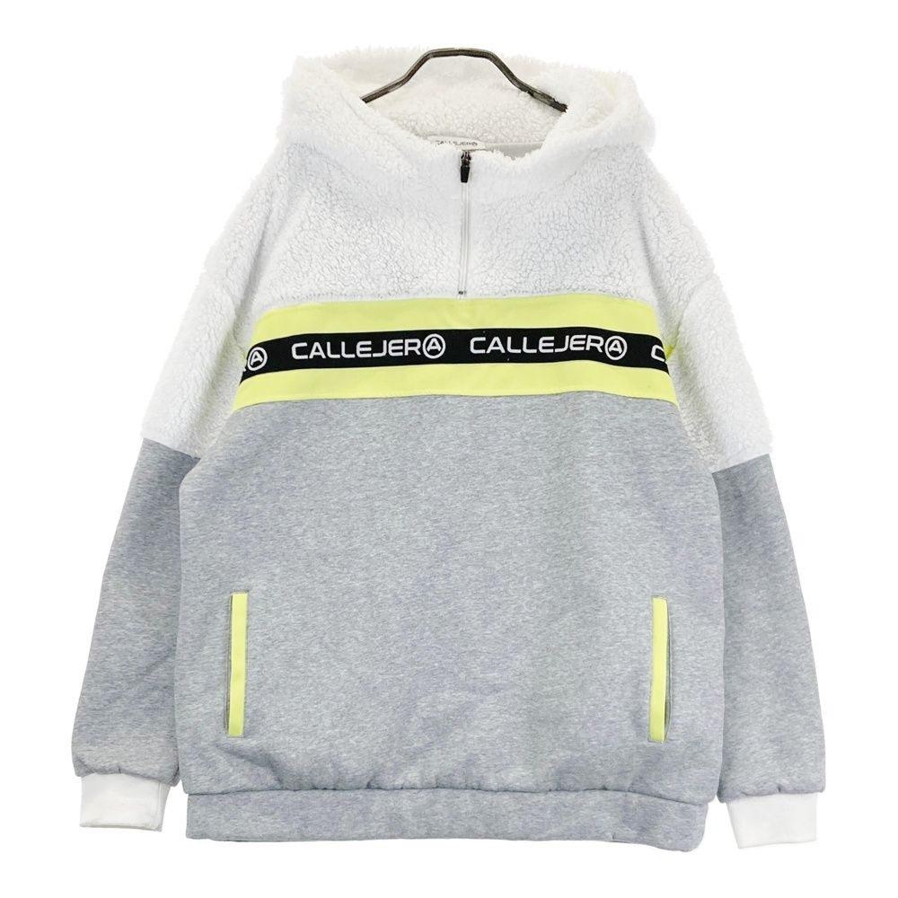サイズ：6 CALLEJERA カジェヘラ 長袖スウェットパーカー ボア切替