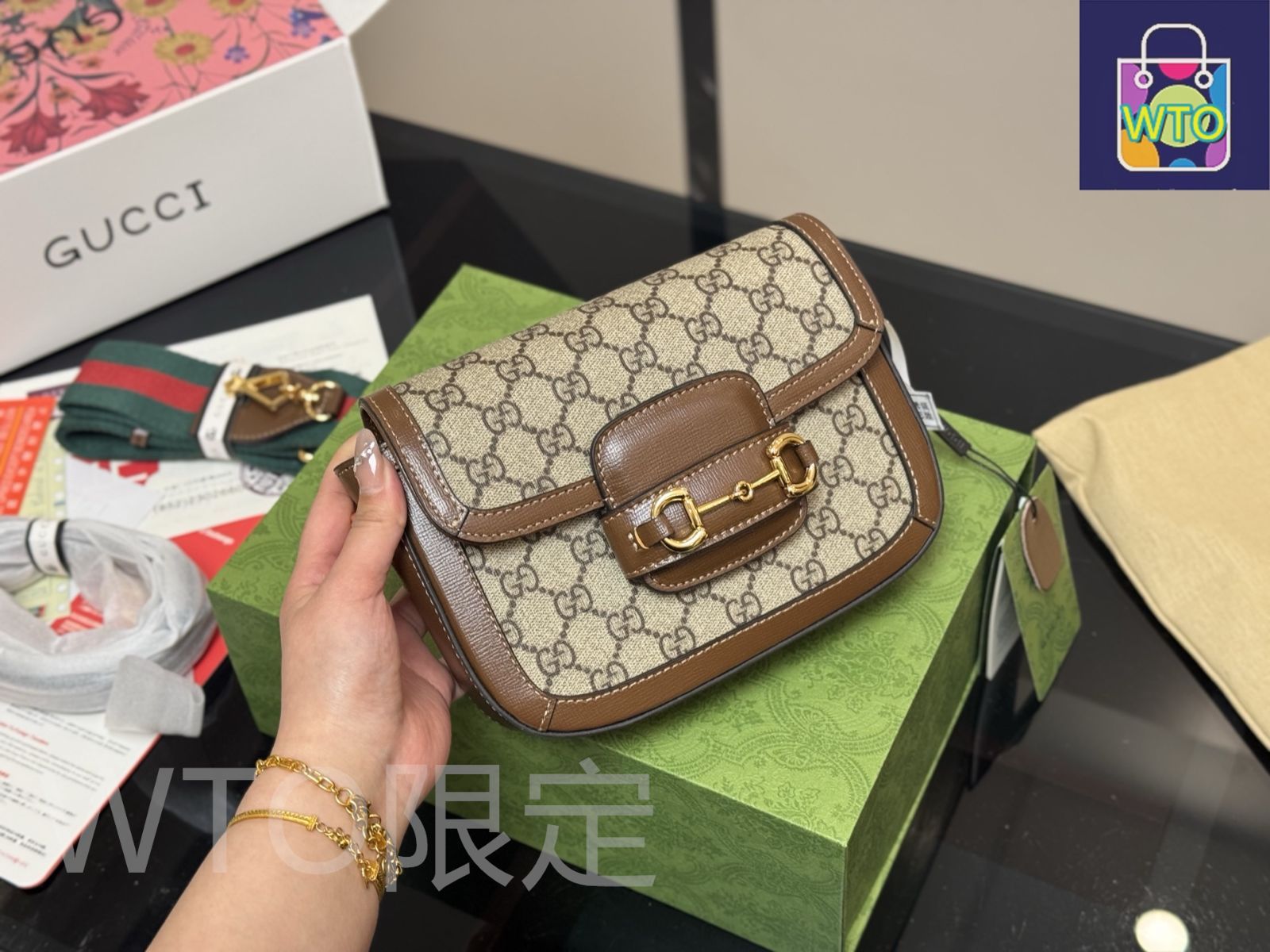 今日特価】Gucci Vintage Saddle Bag 1955（グッチ ヴィンテージ