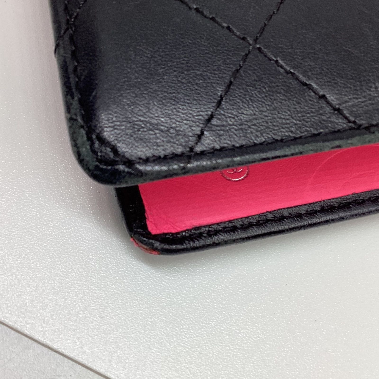 シャネル CHANEL カンボンライン 長財布 ☆ギャランティカードあり